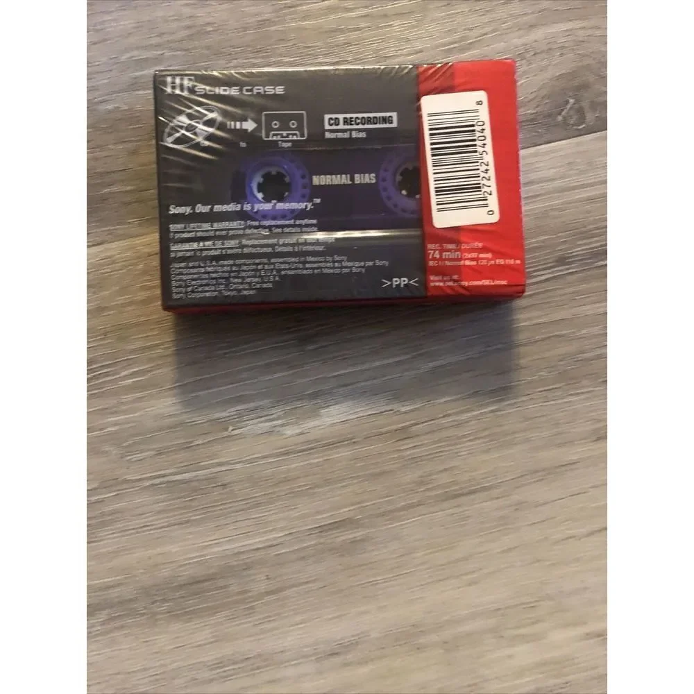 Sony 74 Min. HF High Fidelity CD Recording Normal Bias Cassette.